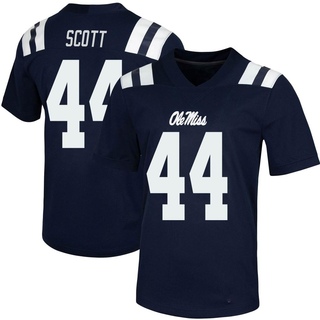 Ali Scott Game Navy Men's Ole Miss Rebels Untouchable Football Jersey