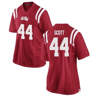Ali Scott Replica Red Women's Ole Miss Rebels Football Jersey