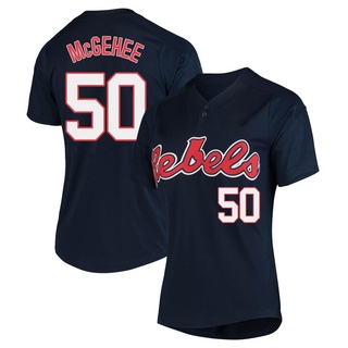 Blake McGehee Replica Navy Women's Ole Miss Rebels Vapor Untouchable Two-Button Baseball Jersey