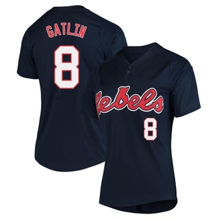 Bo Gatlin Replica Navy Women's Ole Miss Rebels Vapor Untouchable Two-Button Baseball Jersey