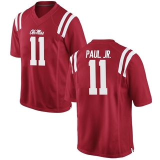Chris Paul Jr. Replica Red Men's Ole Miss Rebels Football Jersey