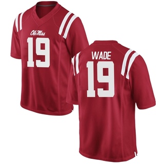 Dayton Wade Replica Red Youth Ole Miss Rebels Football Jersey