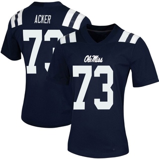 Eli Acker Game Navy Women's Ole Miss Rebels Women Untouchable Football Jersey