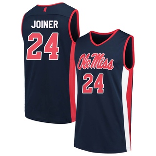 Jarkel Joiner Replica Navy Youth Ole Miss Rebels Basketball Jersey
