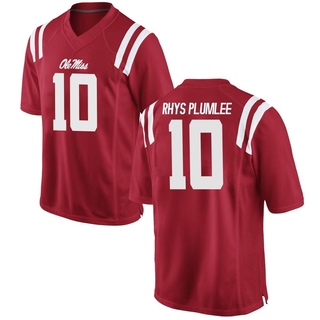 John Rhys Plumlee Replica Red Youth Ole Miss Rebels Football Jersey