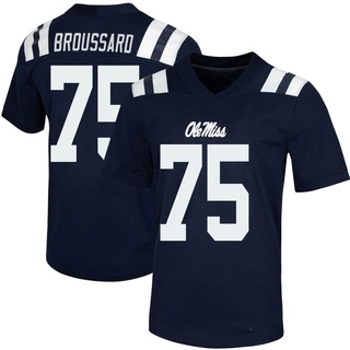 Kavion Broussard Game Navy Youth Ole Miss Rebels Untouchable Football Jersey