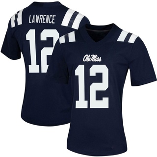 Key Lawrence Game Navy Women's Ole Miss Rebels Women Untouchable Football Jersey