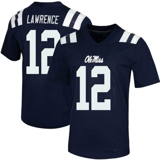 Key Lawrence Game Navy Youth Ole Miss Rebels Untouchable Football Jersey