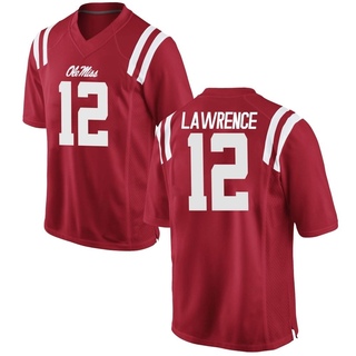 Key Lawrence Game Red Men's Ole Miss Rebels Football Jersey