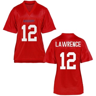 Key Lawrence Game Women's Ole Miss Rebels Cardinal Football Jersey
