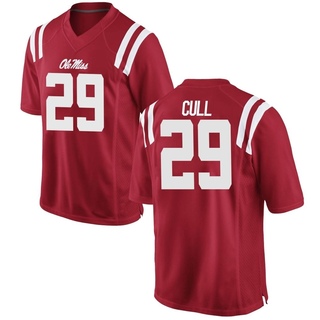 Nick Cull Replica Red Youth Ole Miss Rebels Football Jersey