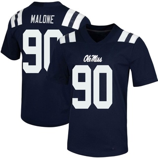 Tywone Malone Game Navy Youth Ole Miss Rebels Untouchable Football Jersey
